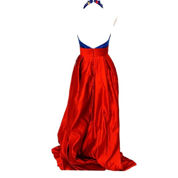 TS Coulure A-Line Prom Dresses Color Block Dress Wedding Guest Formal  S NWT - Picture 9 of 9